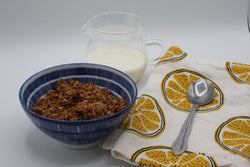 Enjoy our wood-fired granola with your favorite milk or yogurt!